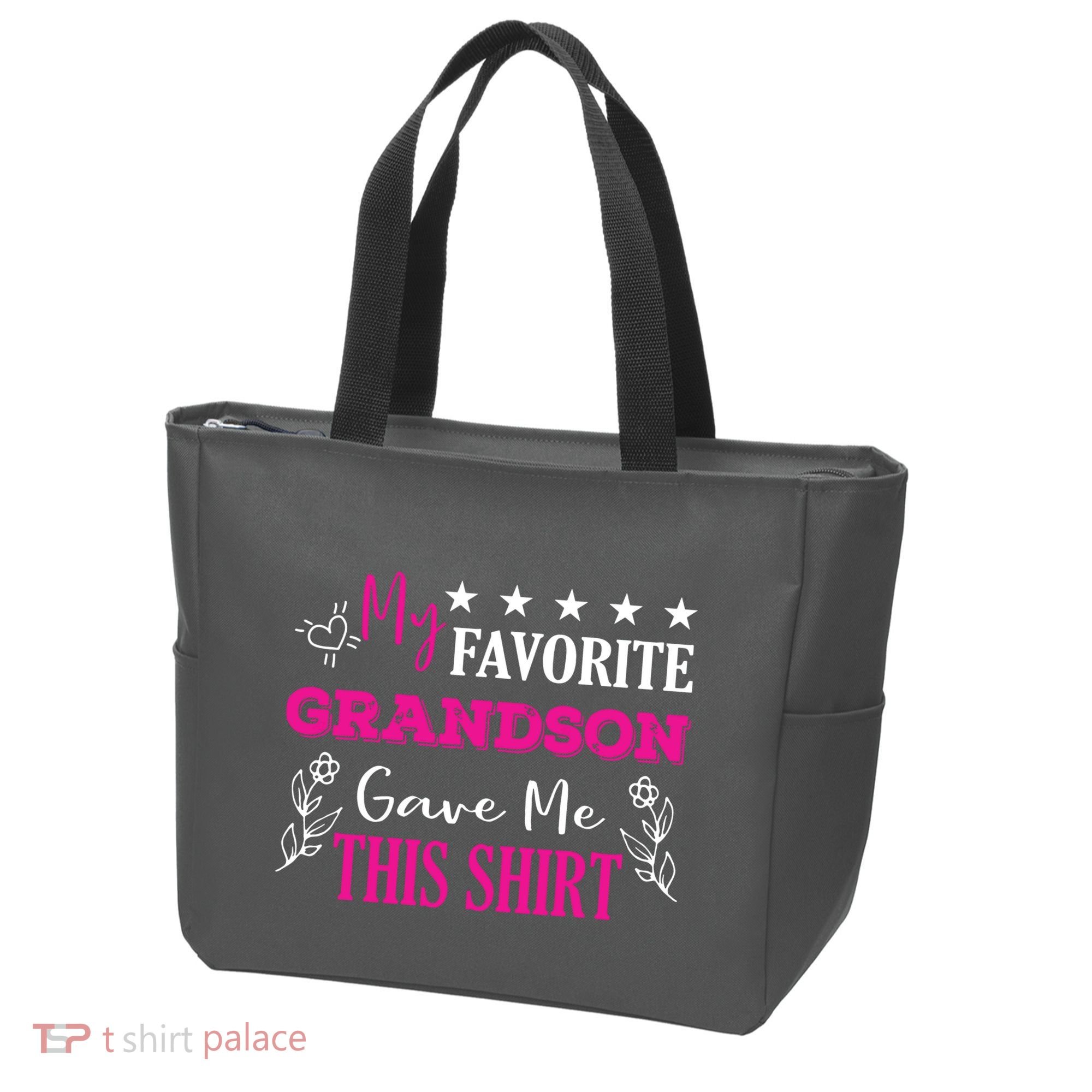 My Favorite Grandson Gave Me This Gift Grandparents Tote Bag