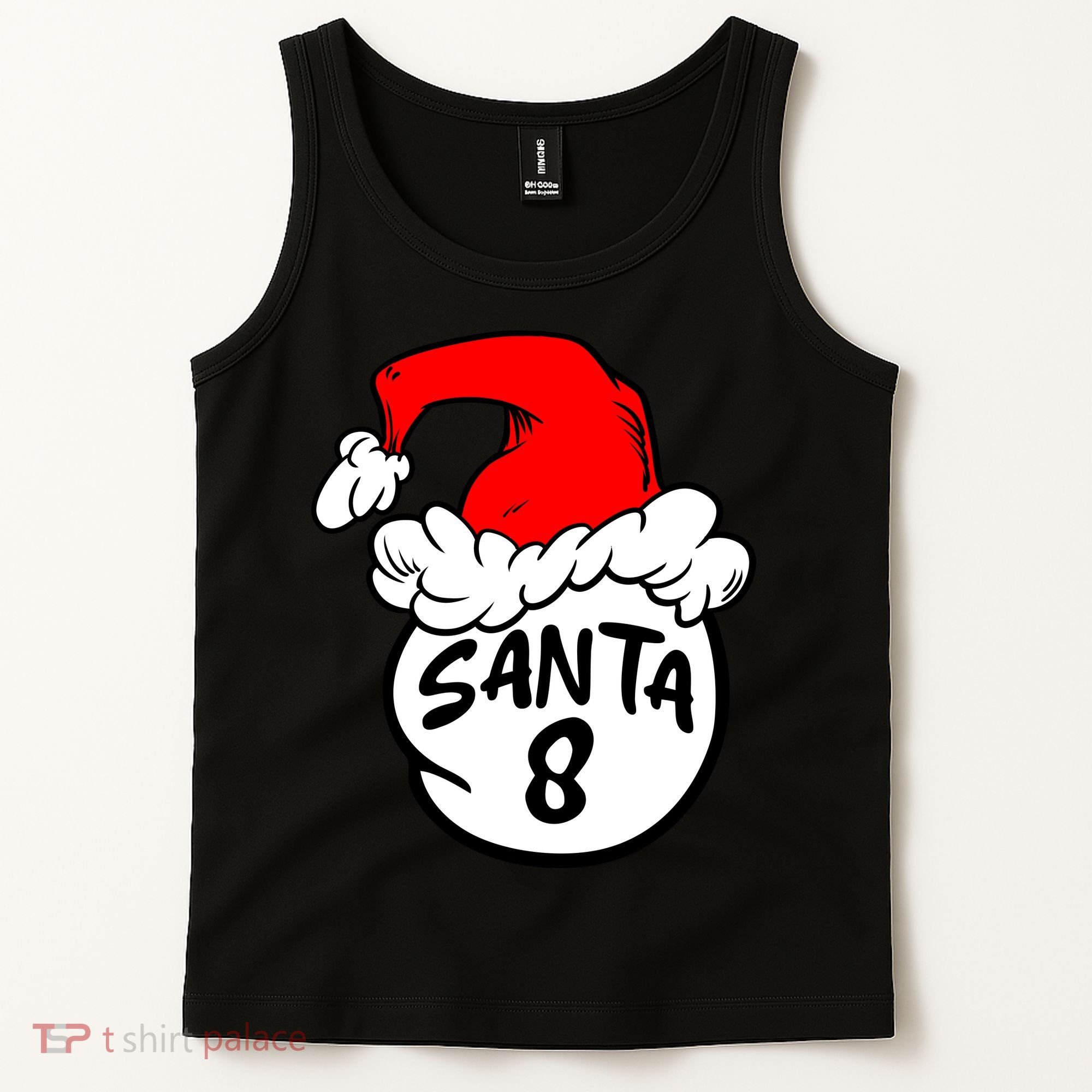 Matching Family Group Santa Hat 8 Tank Top