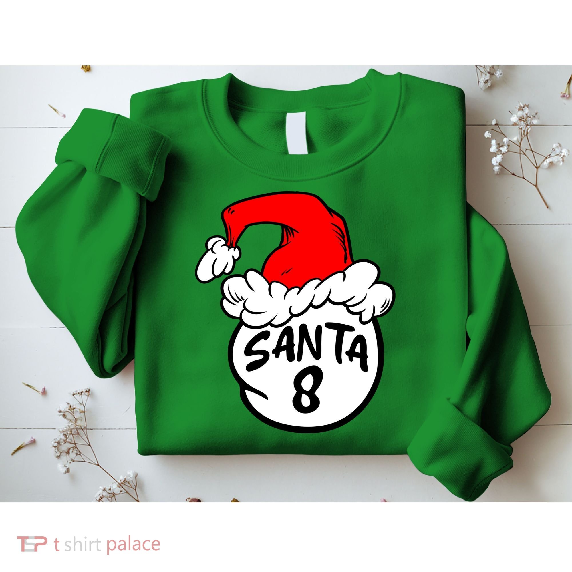 Matching Family Group Santa Hat 8 Sweatshirt