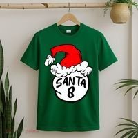 Matching Family Group Santa Hat 8 T-Shirt thumb 2