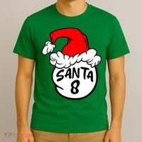 Matching Family Group Santa Hat 8 T-Shirt thumb 3