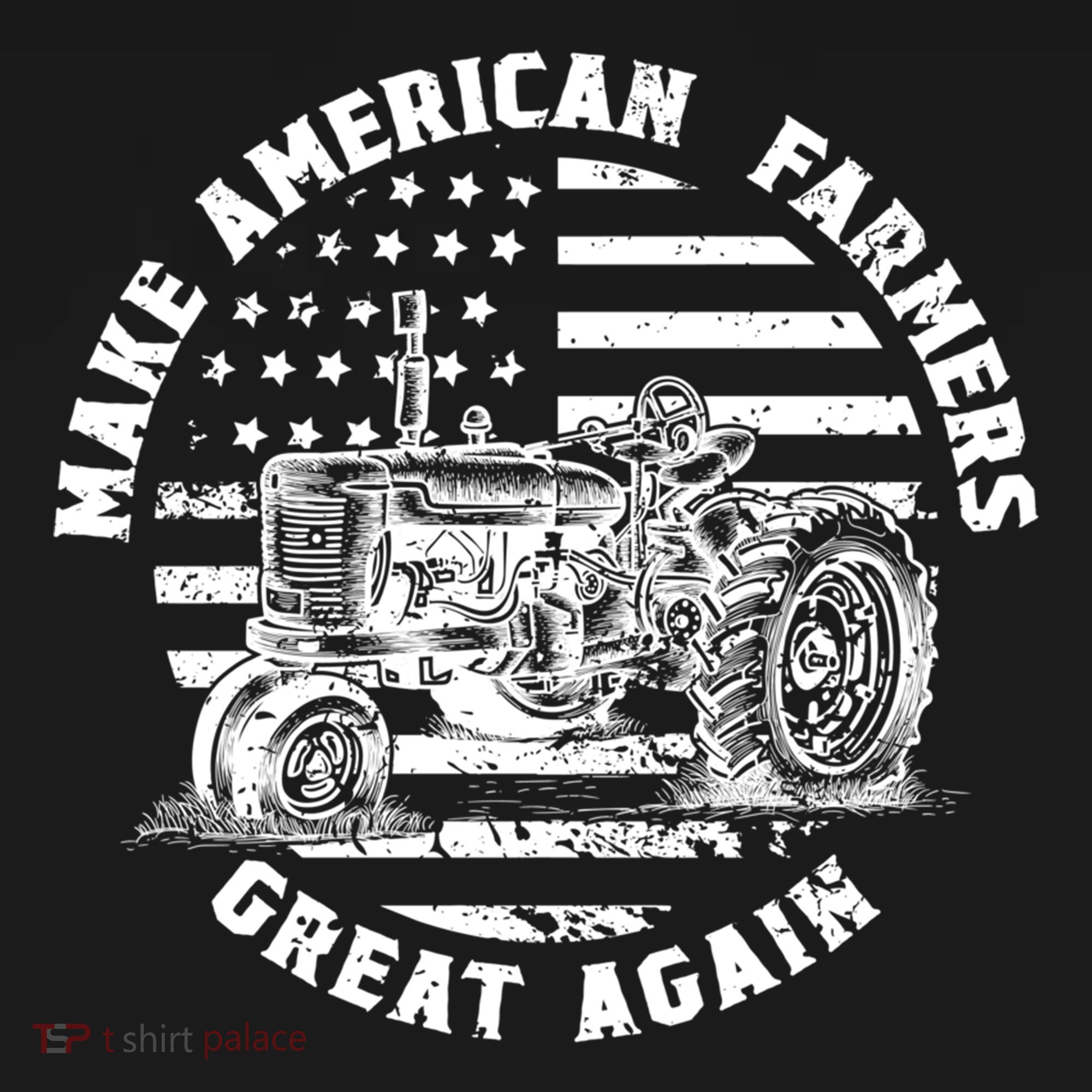 Make Farmers Great Again Antique Tractor Usa Flag Farmer Cool Gift Women's Hoodie
