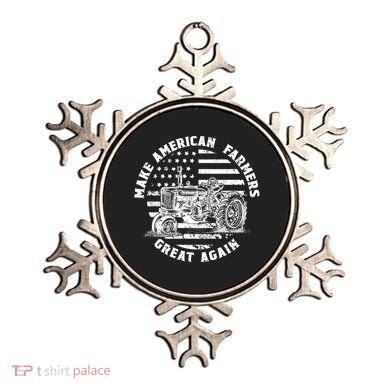 Make Farmers Great Again Antique Tractor Usa Flag Farmer Cool Gift Ornament