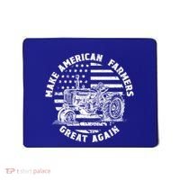 Make Farmers Great Again Antique Tractor Usa Flag Farmer Cool Gift Mousepad thumb 0