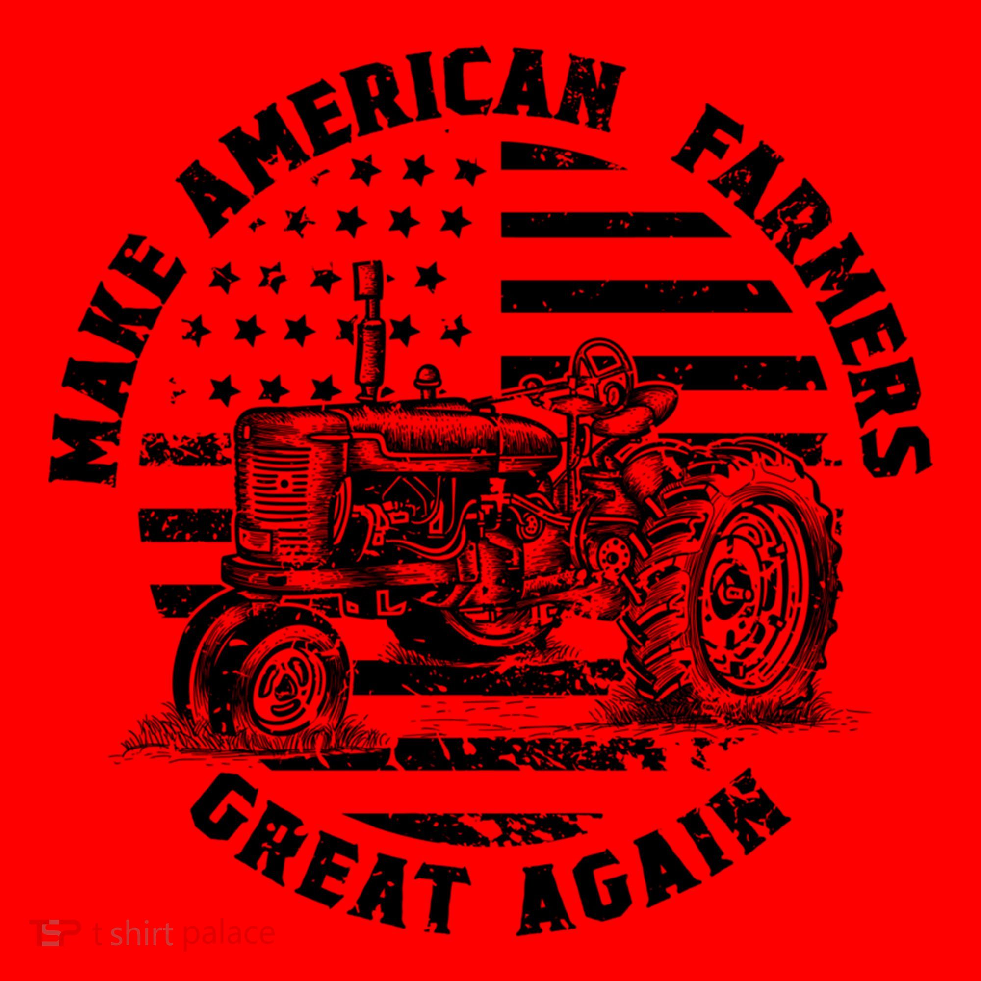 Make Farmers Great Again Antique Tractor Usa Flag Farmer Cool Gift Santa Hat