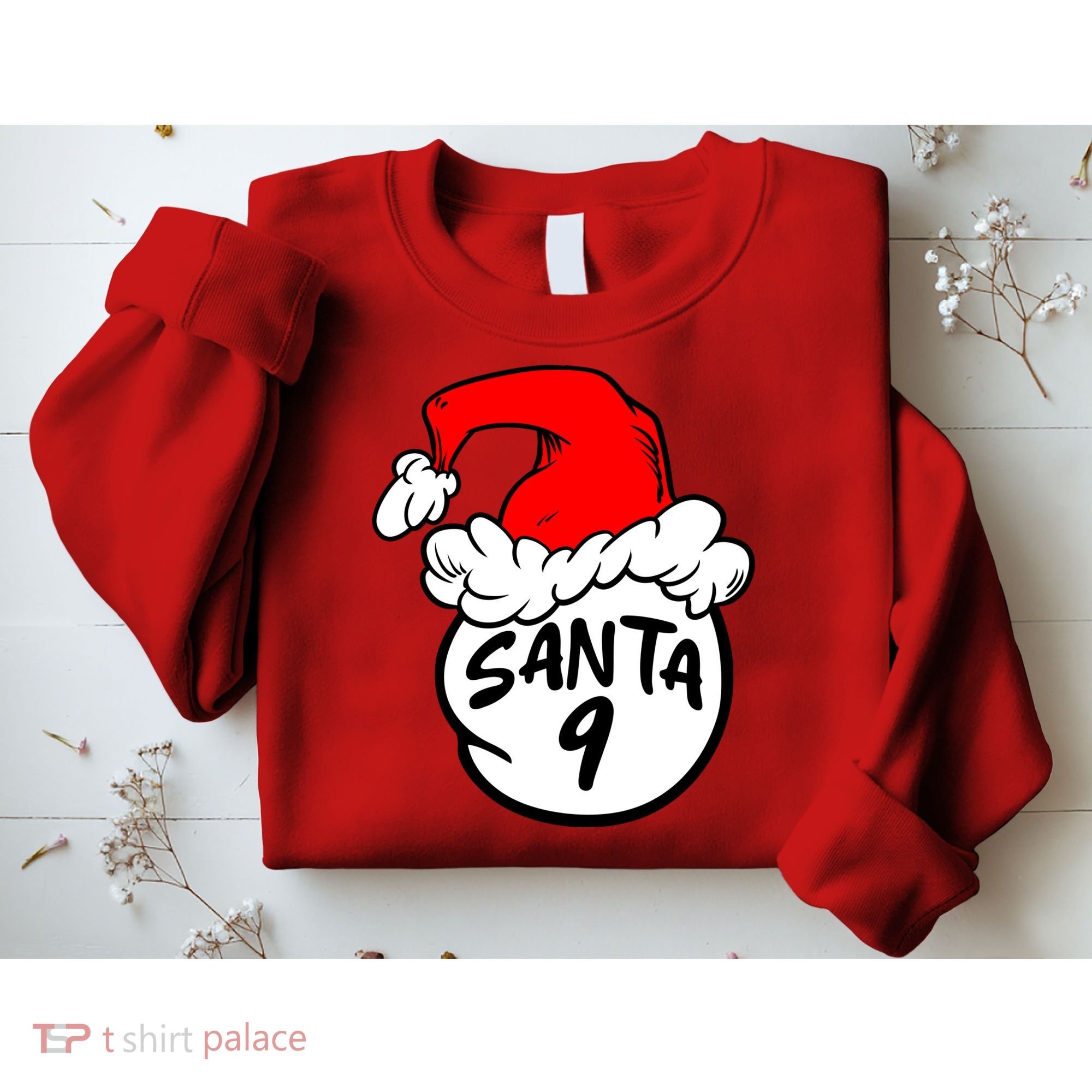 Matching Family Group Santa Hat 9 Sweatshirt
