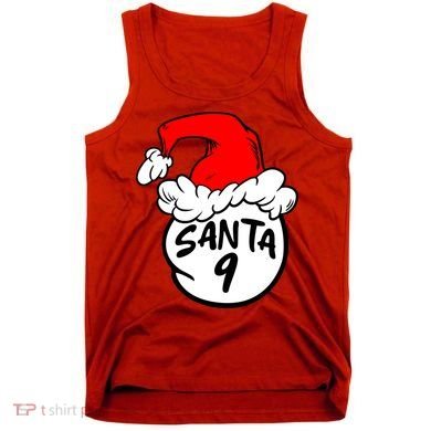Matching Family Group Santa Hat 9 Tank Top
