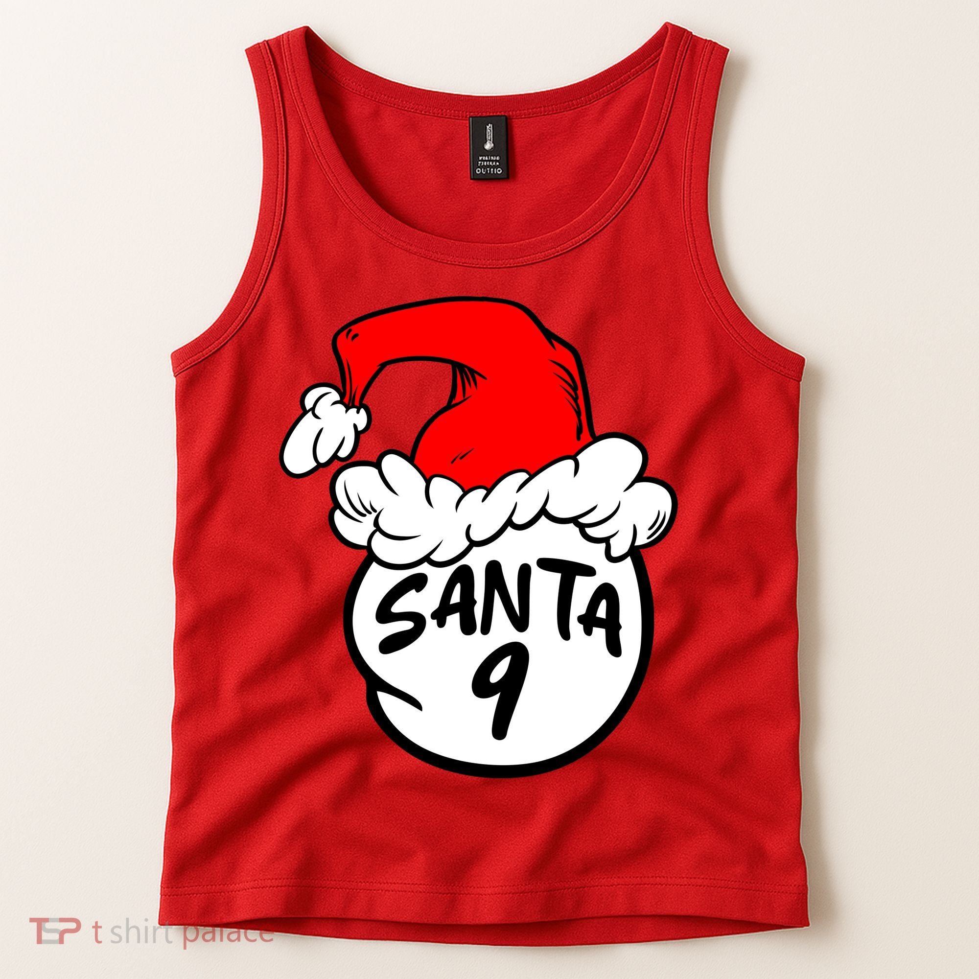 Matching Family Group Santa Hat 9 Tank Top