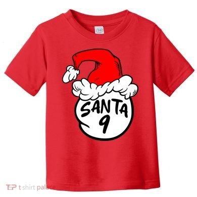 Matching Family Group Santa Hat 9 Toddler T-Shirt