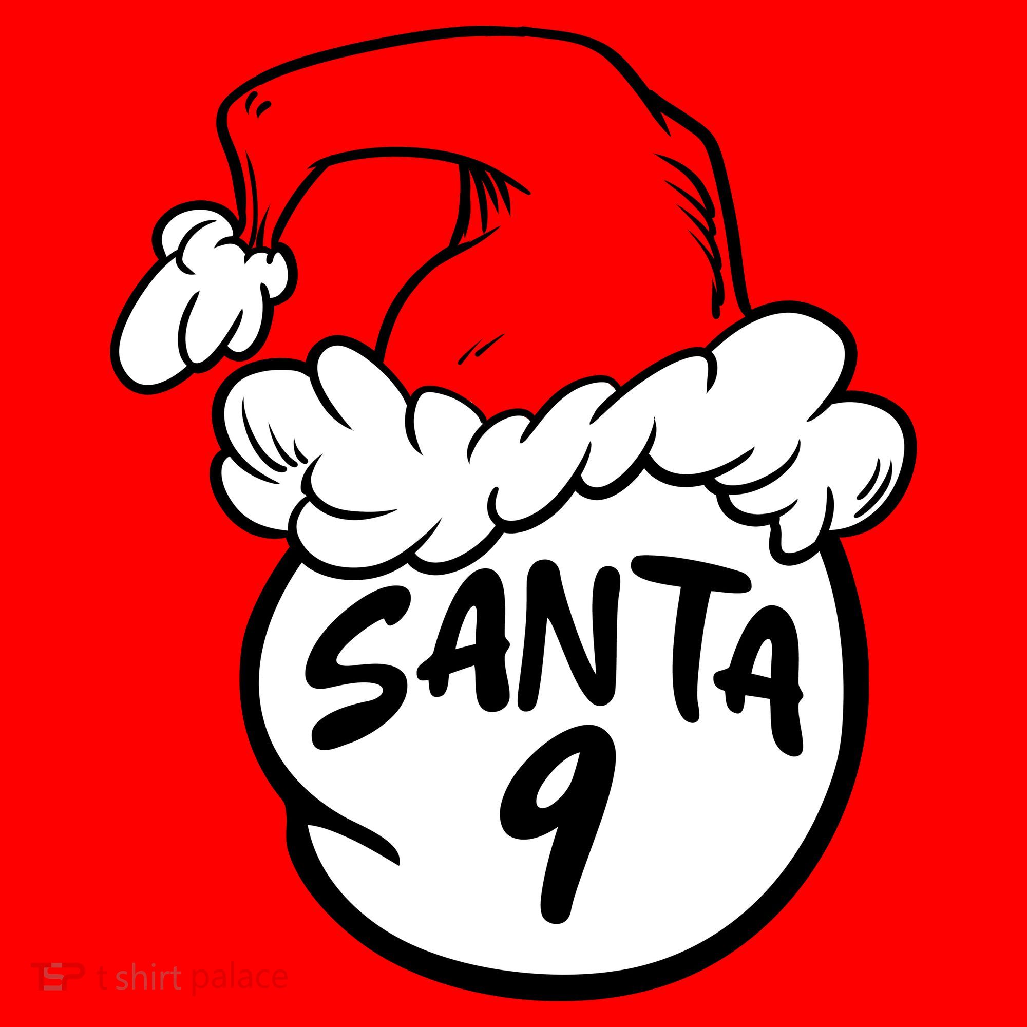 Matching Family Group Santa Hat 9 Kids Sweatshirt