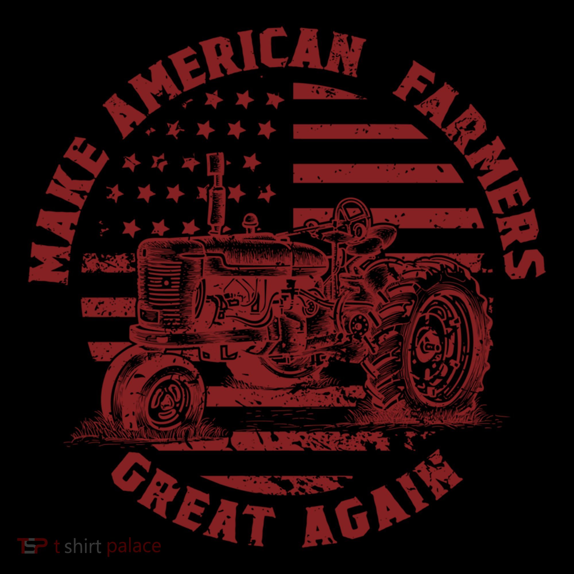 Make Farmers Great Again Antique Tractor Usa Flag Farmer Gift Coffee Mug