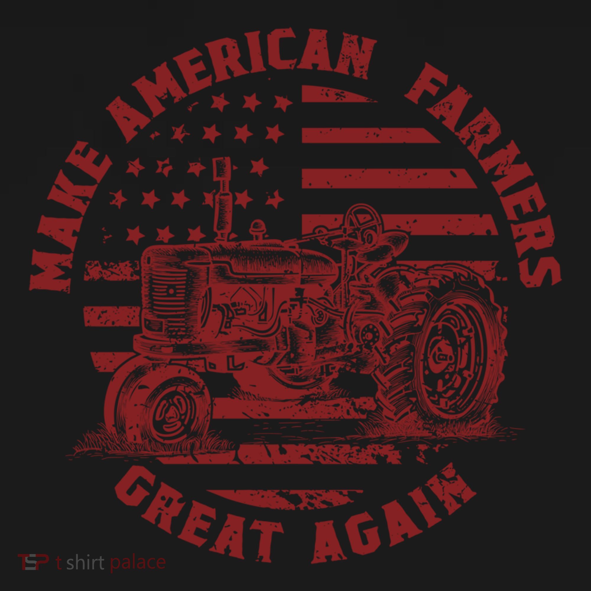Make Farmers Great Again Antique Tractor Usa Flag Farmer Gift Women's Hoodie