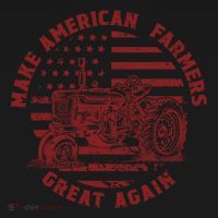 Make Farmers Great Again Antique Tractor Usa Flag Farmer Gift Ornament thumb 1