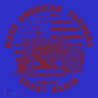 Make Farmers Great Again Antique Tractor Usa Flag Farmer Gift Coaster thumb 2