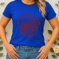 Make Farmers Great Again Antique Tractor Usa Flag Farmer Gift Women's T-Shirt thumb 2