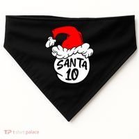 Matching Family Group Santa Hat 10 USA-Made Doggie Bandana thumb 0