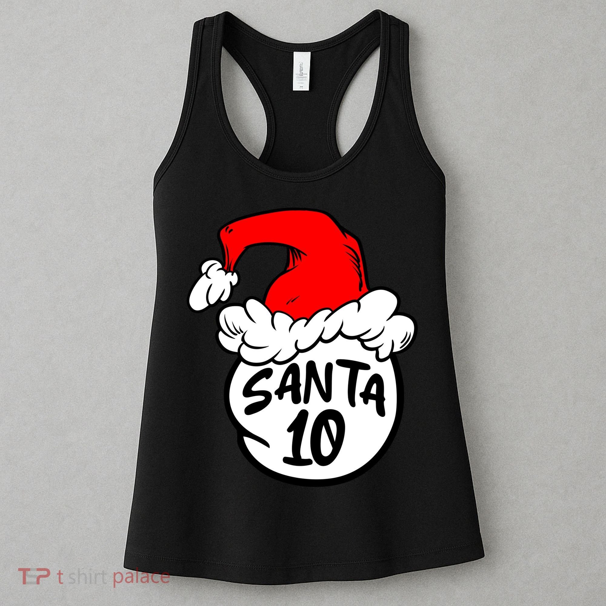 Matching Family Group Santa Hat 10 Women's Tank Top