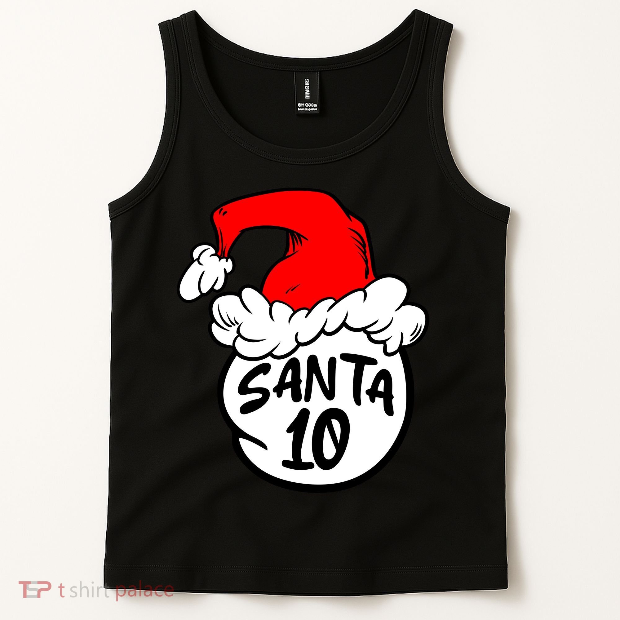 Matching Family Group Santa Hat 10 Tank Top