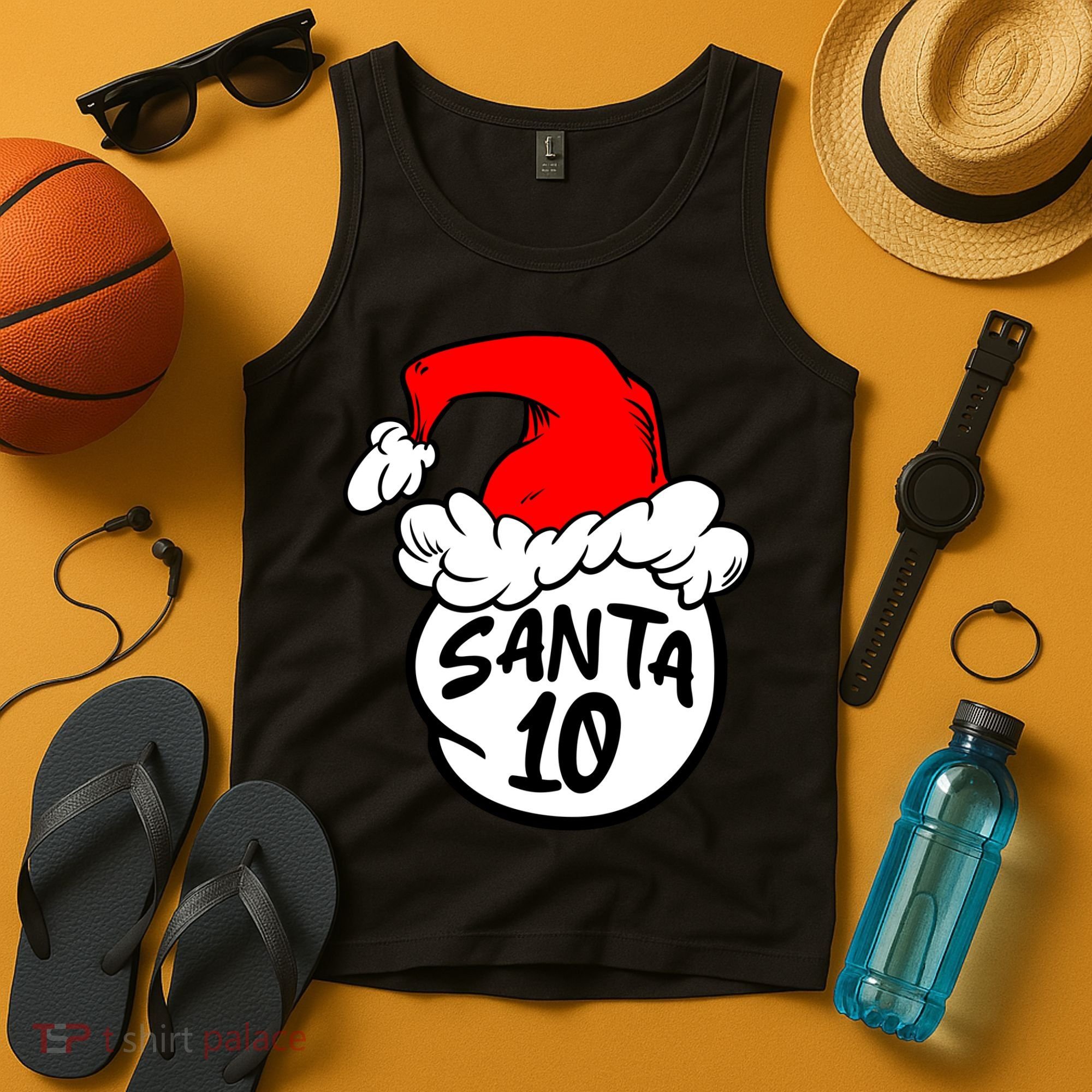 Matching Family Group Santa Hat 10 Tank Top