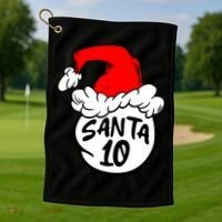 Matching Family Group Santa Hat 10 Golf Towel thumb 1