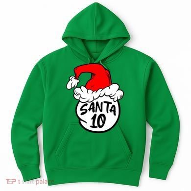 Matching Family Group Santa Hat 10 Hoodie
