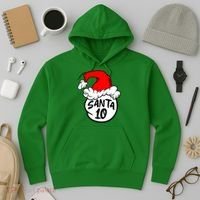 Matching Family Group Santa Hat 10 Hoodie thumb 3