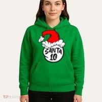 Matching Family Group Santa Hat 10 Hoodie thumb 5