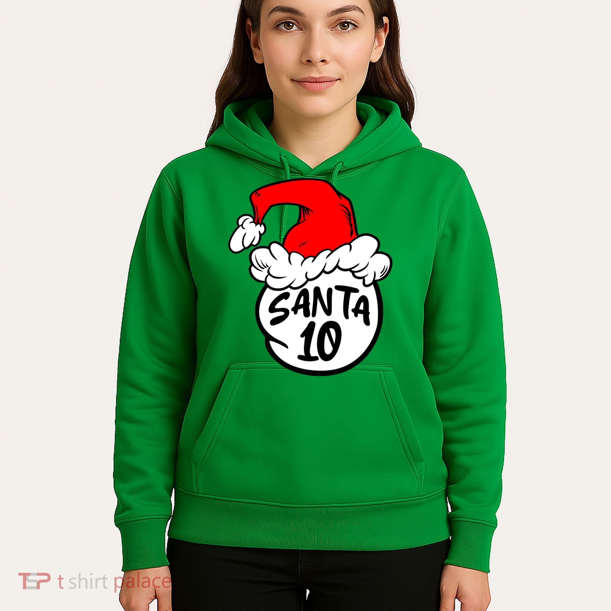 Matching Family Group Santa Hat 10 Hoodie