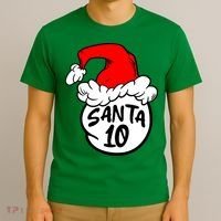 Matching Family Group Santa Hat 10 T-Shirt thumb 3
