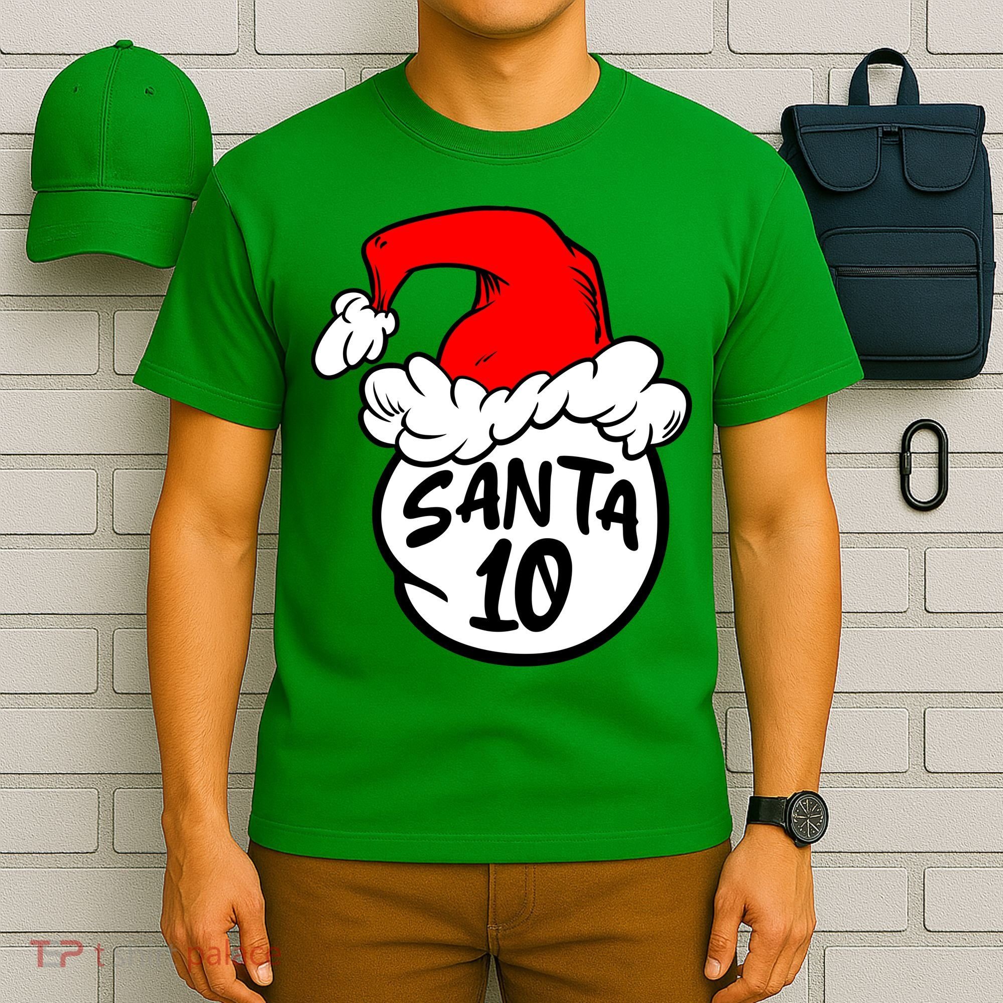 Matching Family Group Santa Hat 10 T-Shirt
