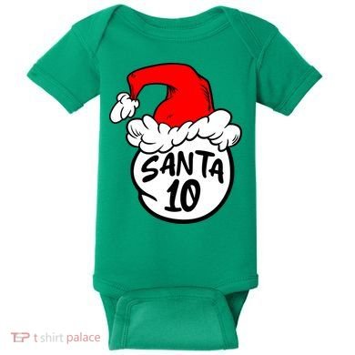 Matching Family Group Santa Hat 10 Baby Bodysuit