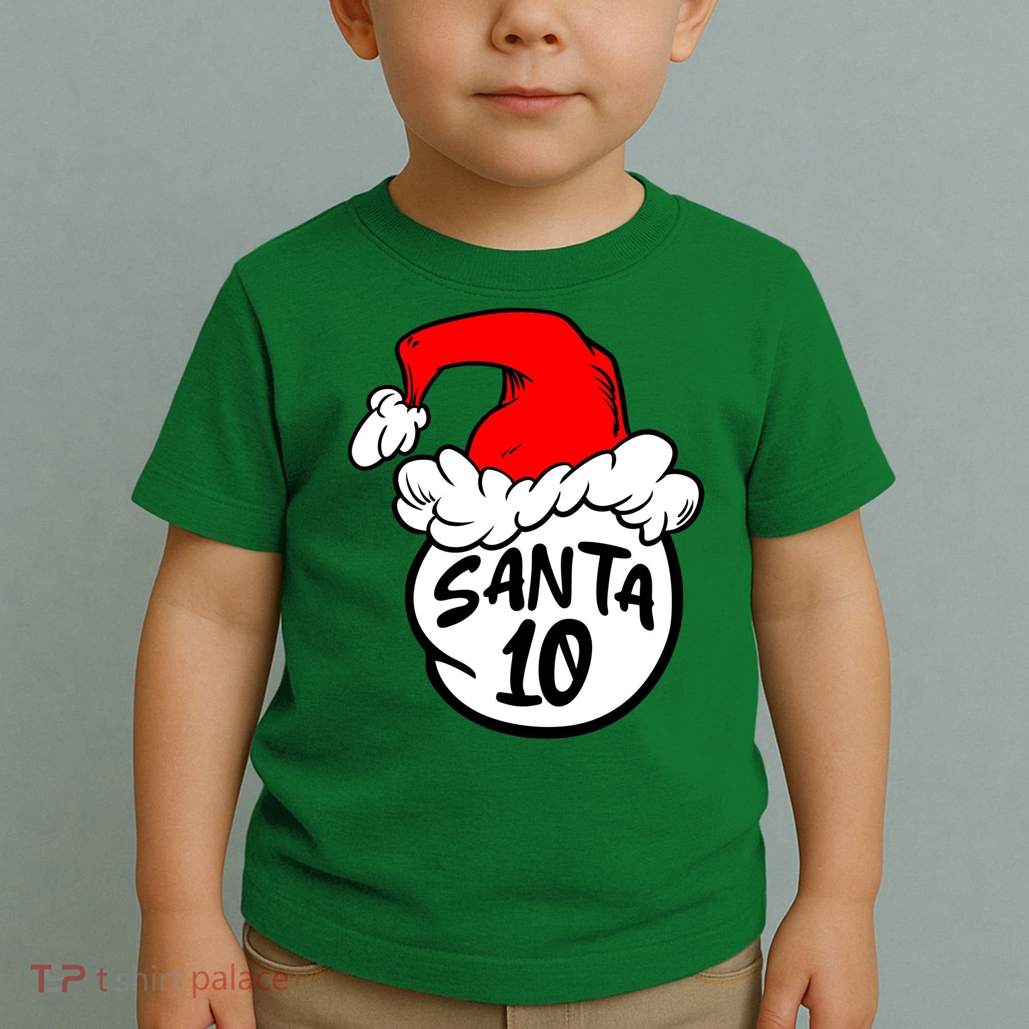 Matching Family Group Santa Hat 10 Toddler T-Shirt