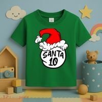 Matching Family Group Santa Hat 10 Toddler T-Shirt thumb 3