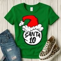 Matching Family Group Santa Hat 10 Women's T-Shirt thumb 3