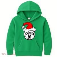 Matching Family Group Santa Hat 10 Kids Hoodie thumb 0