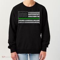 Make Farmers Great Again Tractor Us Flag Green Line Gift Women's Sweatshirt thumb 0