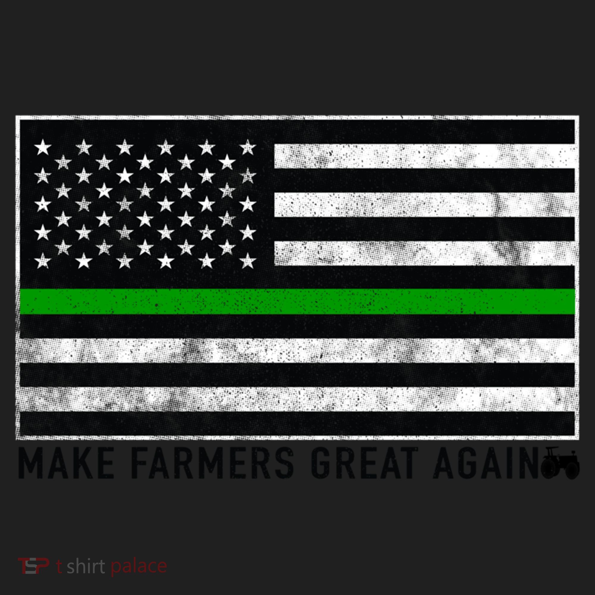 Make Farmers Great Again Tractor Us Flag Green Line Gift Women's Sweatshirt