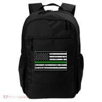 Make Farmers Great Again Tractor Us Flag Green Line Gift Backpack thumb 0