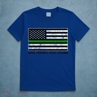 Make Farmers Great Again Tractor Us Flag Green Line Gift T-Shirt thumb 5