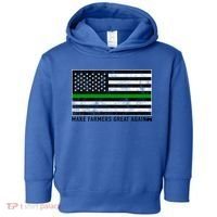 Make Farmers Great Again Tractor Us Flag Green Line Gift Toddler Hoodie thumb 0