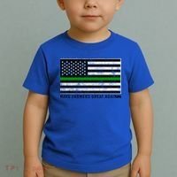 Make Farmers Great Again Tractor Us Flag Green Line Gift Toddler T-Shirt thumb 2