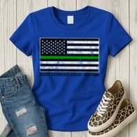 Make Farmers Great Again Tractor Us Flag Green Line Gift Women's T-Shirt thumb 3