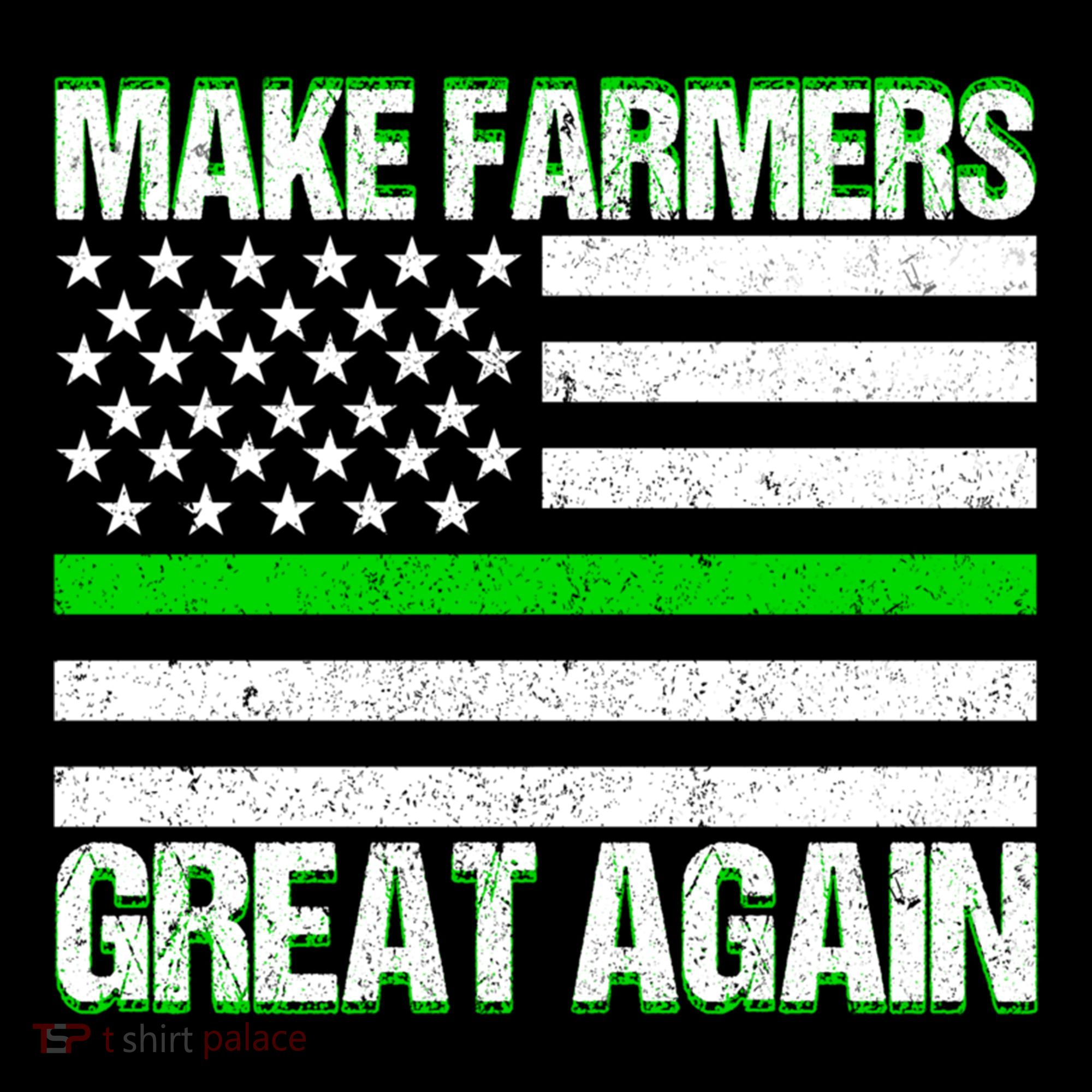 Make Farmers Great Again Usa Flag Thin Green Line Gift Coffee Mug