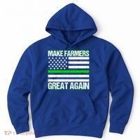 Make Farmers Great Again Usa Flag Thin Green Line Gift Hoodie thumb 0