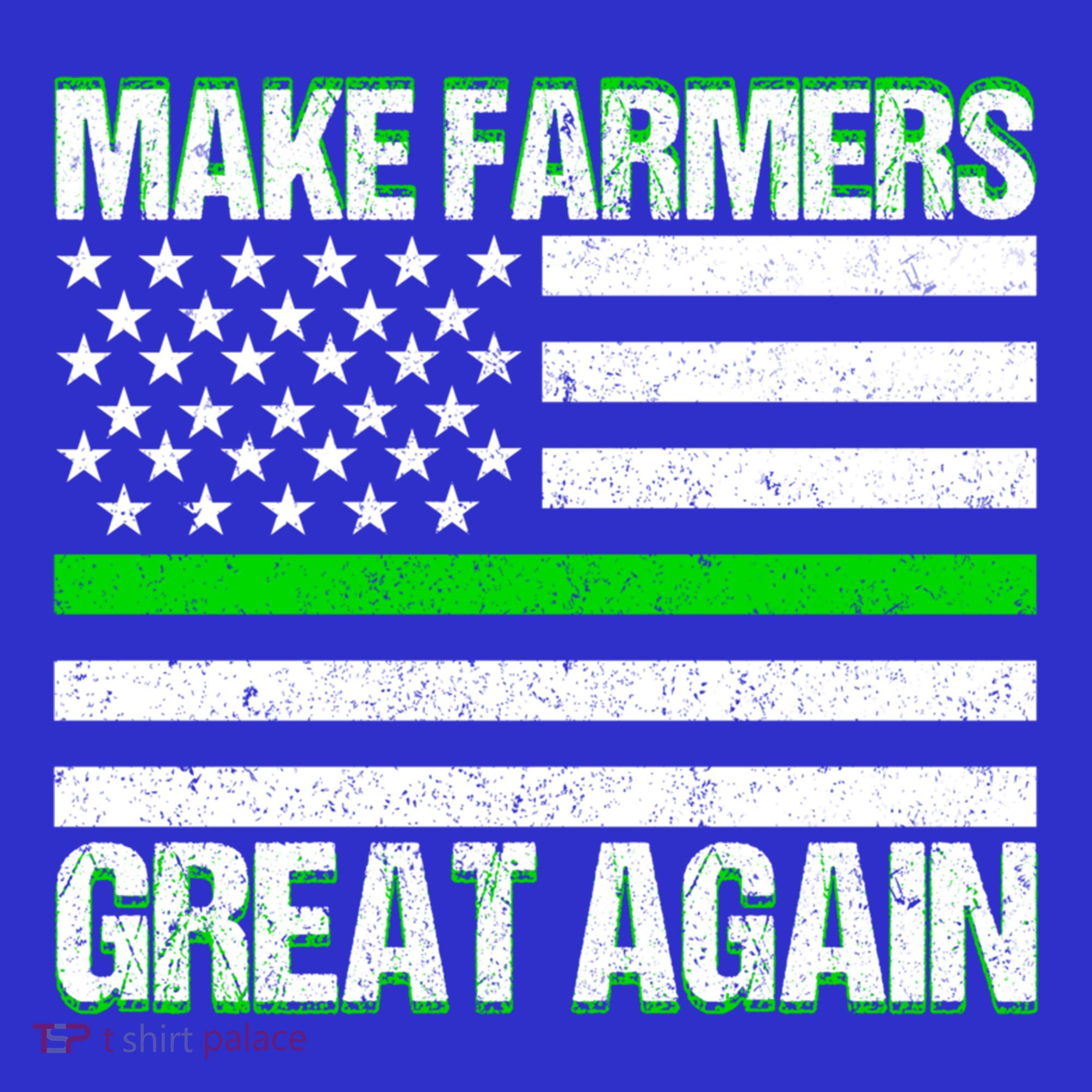 Make Farmers Great Again Usa Flag Thin Green Line Gift Baby Bodysuit