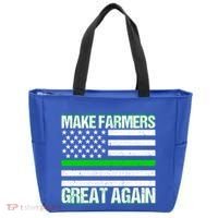 Make Farmers Great Again Usa Flag Thin Green Line Gift Tote Bag thumb 0
