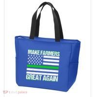 Make Farmers Great Again Usa Flag Thin Green Line Gift Tote Bag thumb 3