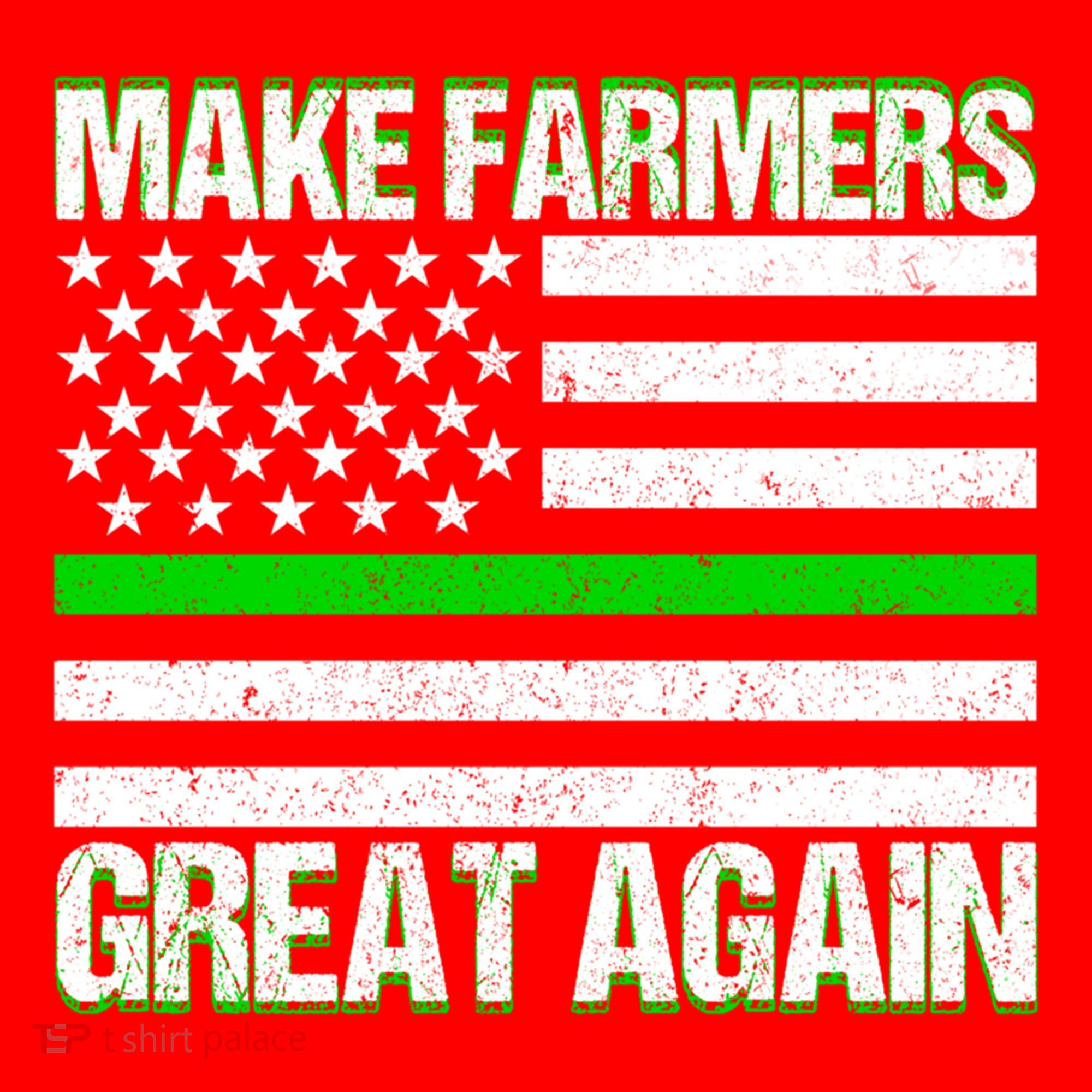 Make Farmers Great Again Usa Flag Thin Green Line Gift Santa Hat