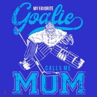 My Favorite Goalie Calls Mom Ice Hockey Player Sport Meaningful Gift Women's Tank Top thumb 5