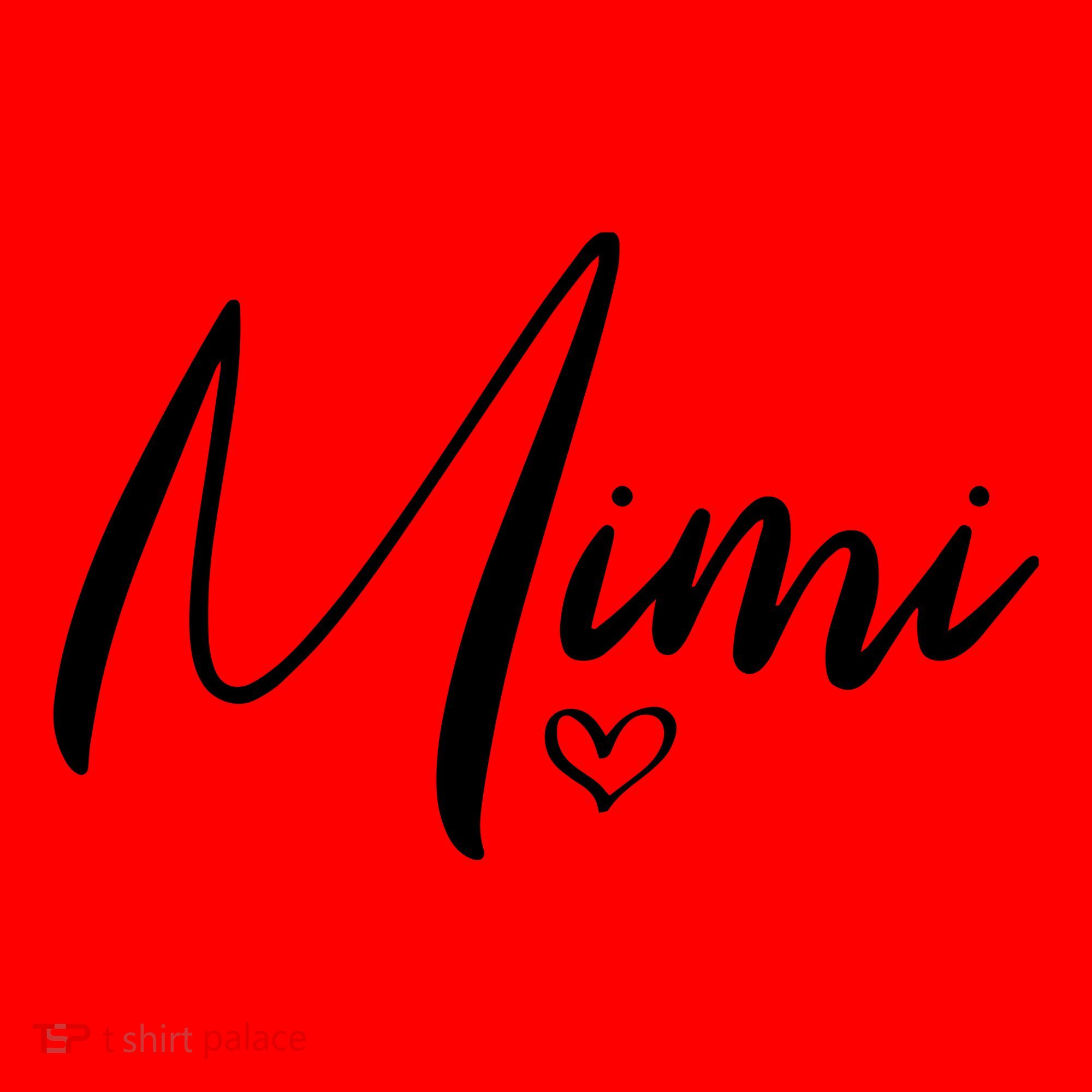 Mimi For Grandma Christmas Mothers Day Grandparents Santa Hat